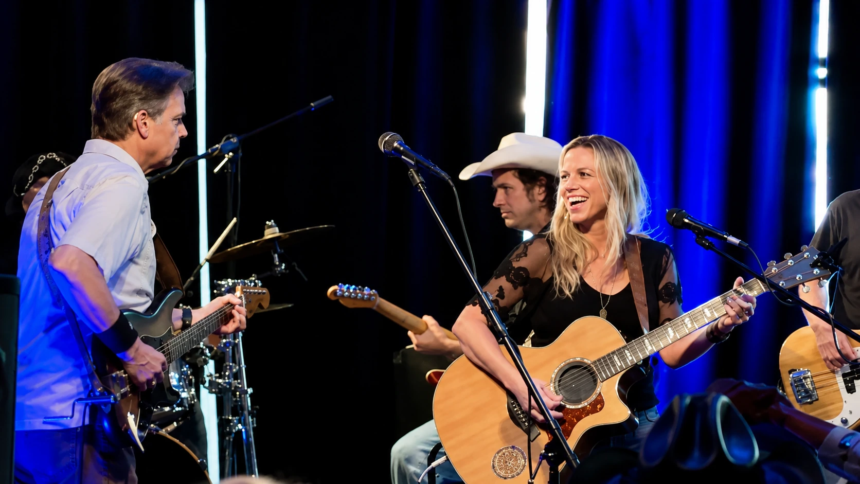 IN PERFORMANCE: Shannon with the band